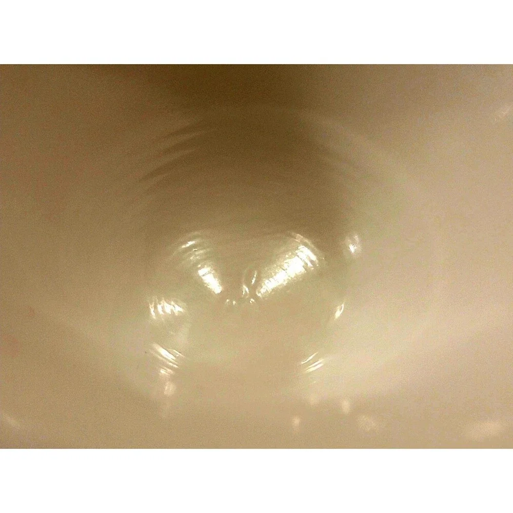 Antique Schram Milk Glass Vase Ruffled Edge Flower Ribbed Design Vintage VTG